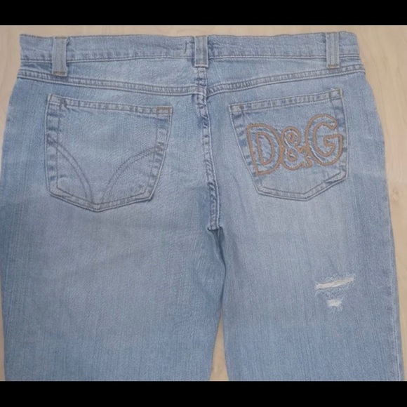 Dolce & Gabbana Light Wash Distressed Denim Sz. 26 - Picture 1 of 7
